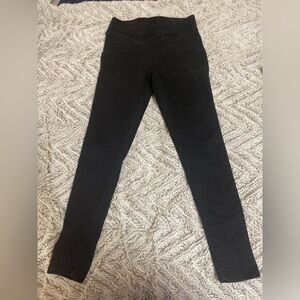 NOBO No-Button Skinny Jeans in Black with Front Pockets